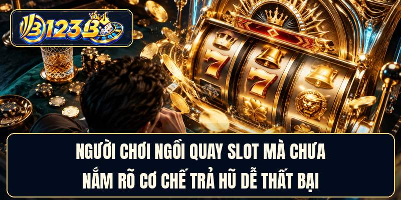 Người chơi ngồi quay slot mà chưa nắm rõ cơ chế trả hũ dễ thất bại