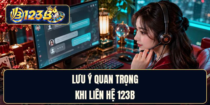 Lưu ý quan trọng khi liên hệ 123B