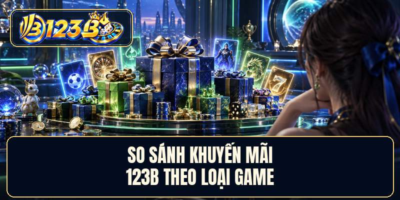 So sánh khuyến mãi 123B theo loại game