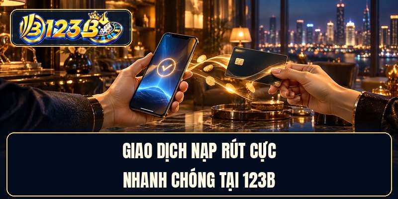 Giao dịch nạp rút cực nhanh chóng tại 123B