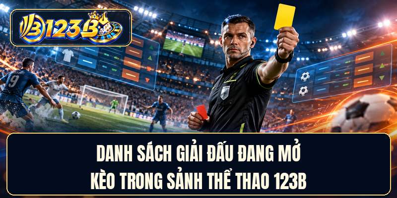 Danh sách giải đấu đang mở kèo trong sảnh thể thao 123B