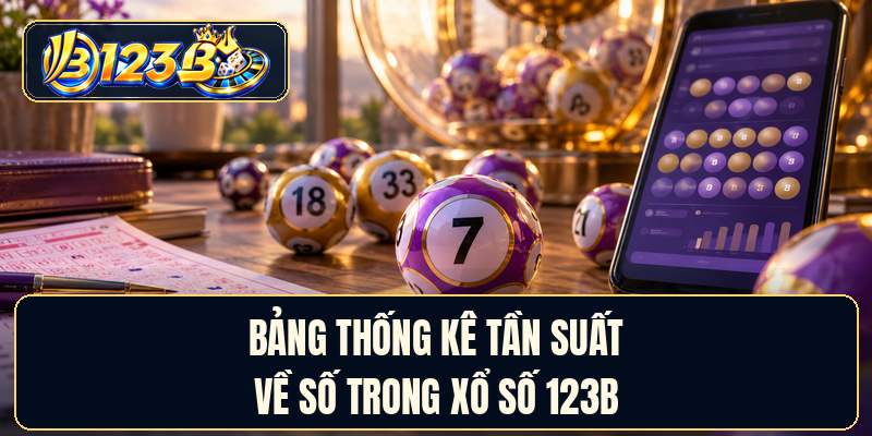 Bảng thống kê tần suất về số trong xổ số 123B