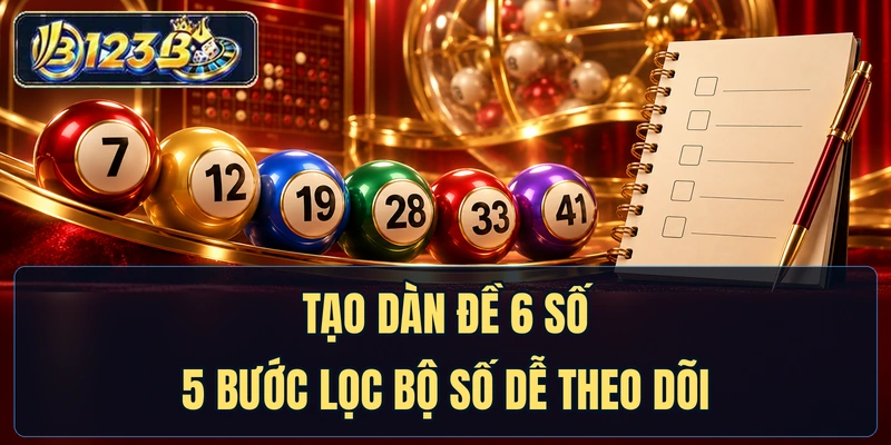 Tạo Dàn Đề 6 Số - 5 Bước Lọc Bộ Số Dễ Theo Dõi